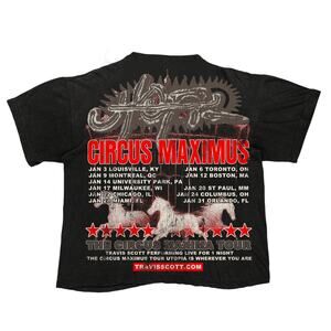 (Hard to find ) Travis Scott Circus Maximus Tour Tee – Size M – Brand New
